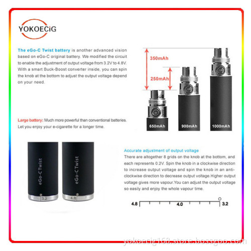 Electronic Cigarette New Arriving EGO C Twist